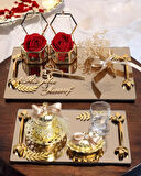 Harmony Söz Tepsisi ve Damat Kahve Fincan Tepsisi 