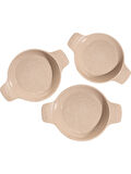 Thermoad 3'Lü 18-20-22 Cm Güveç Sahan Set Kapaksız -Vizon
