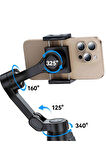 Fuchsia SF27 360° Ayarlanabilir Katlanabilir Tripodlu 3 Eksenli Bluetooth Selfie Gimbal Stabilizatör