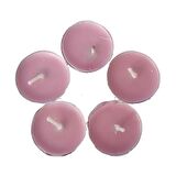 Tea Lights Pembe Mum 5 li 1 Paket