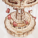 ROKR EA02 Dönme Dolap Müzik Kutusu (Swing Ride) Music Box DIY 3D Wooden Puzzle Maket Model Seti 3D Model Kit Detaylı Dekoratif Hobi Seti Ahşap Maket Hareketli ve Işıklı