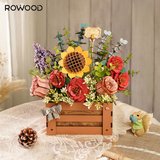 Rowood TW02H Çiçek Kutusu (Wooden Bloom Box) DIY Minyatür Maket Model Seti Ahşap 3D Wooden Puzzle 3D Model Kit Detaylı Dekoratif Hobi Seti Ahşap Maket