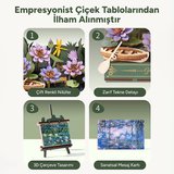 Rowood TH001 Nilüfer Çiçeği (Glittering Water Lily) DIY Minyatür Maket Model Seti Ahşap 3D Wooden Puzzle 3D Model Kit Detaylı Dekoratif Hobi Seti Ahşap Maket