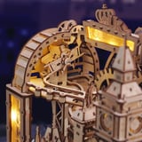 ROKR EGB01 Marble Travel London Marble Run DIY Minyatür Maket Model Seti Ahşap 3D Wooden Puzzle 3D Model Kit Detaylı Dekoratif Hobi Seti Ahşap Maket