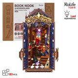 Rolife TGB14 Magic Fantasy Corner Kitap Köşesi Book Nook DIY Minyatür Maket ModelSeti Mini Dollhouse 3D Model Kit Detaylı Dekoratif Hobi Seti 3D Puzzle Tiny House
