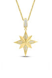Altın Boyutlu Kuzey Yıldızı Charm Kolye