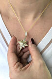 Altın Boyutlu Kuzey Yıldızı Charm Kolye