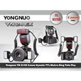 Yongnuo YN24-EX Canon Uyumlu TTL Twin Ring Makro Flaş