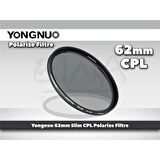 Yongnuo 62mm Slim CPL Polarize Filtre