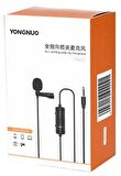 Yongnuo YN221 Universal Lavalier Kablolu Yaka Mikrofon (6 Metre)