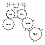 Mapex Mars Mapel Davul 22+10+12+14F+16F+14S (MM628SFUKD)