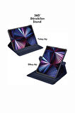 iPad 11. Nesil 2025 A16 Uyumlu 360° Yatay Dikey Dönebilen Deri Tablet Kılıfı