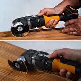 Worx Wa4977 Çok Amaçlı Raspalama Makinesi İçin 63Mm 180˚ Beton, Fayans Derz Arası Universal Temizleme/Kesme Karbür Bıçağı