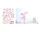 DUVAR SÜSÜ (STİCKER) ÇİÇEKLİ AĞAÇ DESENLİ PVC 70X50X0,5CM