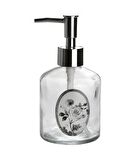 CAM SIVI SABUNLUK,GÜL DESEN 300ML 7,6X15,5CM
