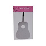 AYNALI DUVAR SÜSÜ (STİCKER) GİTAR ŞEKİLLİ 34X15X0,6CM
