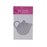 AYNALI DUVAR SÜSÜ (STİCKER) ÇAYDANLIK ŞEKİLLİ 20X15X0,6CM