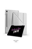 Galaxy Tab S10 FE 10.9 inç Uyumlu Kalem Bölmeli Katlanabilir Standlı Tri Folding Tablet Kılıfı