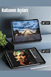 Galaxy Tab S10 FE Uyumlu 10.9" Katlanabilen Standlı Smart Cover Akıllı Tablet Kılıfı