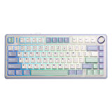 Aula F75 Mekanik RGB TKL Gray Switch Kablosuz Makrolu Hot Swap Klavye Pastel