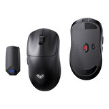 Aula SC800 Lightweight PAW3395 Sensor 26000 DPI 8000Hz Kablolu ve Kablosuz Gaming Oyuncu Mouse Siyah