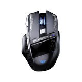 Aula SC550 4800DPI 7 Tuşlu Makrolu 2.4GHz Kablosuz Optik RGB Oyuncu Mouse Siyah