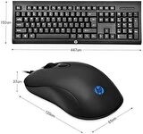 HP 1QW64AA KM100 Q KLAVYE-MOUSE SET,SİYAH