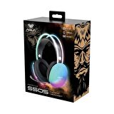 Aula S505 RGB USB Gaming Mikronfonlu Oyuncu Kulaklığı Siyah