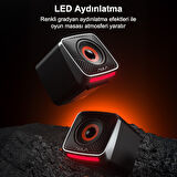 Aula A200 RGB Işıklı Masaüstü Gaming 3.5mm Jack Bilgisayar Pc Hoparlörü