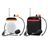 Lenovo Lecoo MCS30 Ses Kaydetme Özellikli Bluetooth/USB/AUX/TF Kart Çift Mikrofonlu Taşınabilir Hoparlör Beyaz