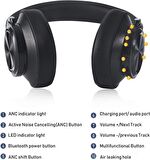 Bluedio T7+ Siyah Kulak Üstü Kulaklık
