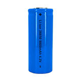 Hedyex 26650 Şarjlı Pil 8800mAh 4.2V Li-ion Pil Mavi 1Li Premium