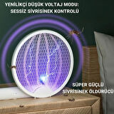 Coofbe Katlanabilir Şarjlı 12000maH 300V 5 Katmanlı Uv Işıklı Elektrikli Sivrisinek Öldürücü Raket Sinek Öldürücü Sineksavar