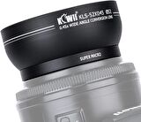 Kiwifotos KLS-52X045 52mm 0.45x Geniş Açı & Makro Çevirici Lens