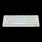 Redragon K530 PRO Draconic Türkçe Q 60% Kompakt Kablosuz - Bluetooth 2.4G Brown Switch Mekanik Beyaz Klavye