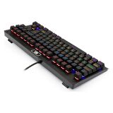 Redragon Dark Avenger Kabolu Mekanik Klavye, Türkçe, RED Switch, RGB