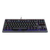 Redragon Dark Avenger Kabolu Mekanik Klavye, Türkçe, RED Switch, RGB