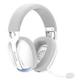 RedragonH878 Skuld Pro 3 Modlu Aydınlatmalı Wireless Oyuncu Kulaklığı -  Beyaz, Gri