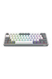 Redragon K616 Fizz PRO RGB Red Switch 2.4GHz Kablosuz Türkçe Mekanik Oyuncu Klavyesi Beyaz, Gri