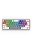 Redragon K616 Fizz PRO RGB Red Switch 2.4GHz Kablosuz Türkçe Mekanik Oyuncu Klavyesi Gri, Beyaz