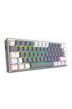 Redragon K616 Fizz PRO RGB Red Switch 2.4GHz Kablosuz Türkçe Mekanik Oyuncu Klavyesi Gri, Beyaz