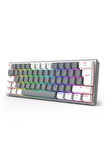 Redragon K616 Fizz PRO RGB Red Switch 2.4GHz Kablosuz Türkçe Mekanik Oyuncu Klavyesi Gri, Beyaz