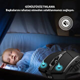 INPHIC PM6 Kablosuz Fare, Sarj Edilebilir Sessiz Kullanim 2.4G 700 mAh USB Mouse
