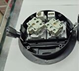 Masa Üstü Priz Siyah+ 2 Ad. Priz+1 Ad. Usb+1 Ad. Ethernet Geçiş
