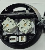 Masa Üstü Priz Siyah+ 2 Ad. Priz+1 Ad. Hdmı+1 Ad. Ethernet Geçiş