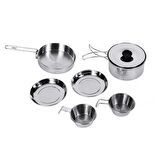 KINGCAMP BACKPACKER III SILVER YEMEK SET (2 KISI)