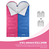 KingCamp Oasis 250 Ultralight Uyku Tulumu RoseRed Sol F.