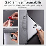 Coofbe Yapışkanlı 2 Adet Metal Laptop Standı Notebook Yükseltici Stand Masaüstü Laptop Tutucu Stand