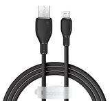 Baseus Şarj Akım Korumalı Ultra Hızlı 1.2Mt 2.4A İphone Şarj Kablosu İphone 11 12 13 14 Pro Max Şarj Kablo