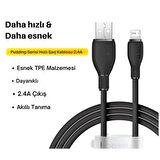 Baseus Şarj Akım Korumalı Ultra Hızlı 1.2Mt 2.4A İphone Şarj Kablosu İphone 11 12 13 14 Pro Max Şarj Kablo